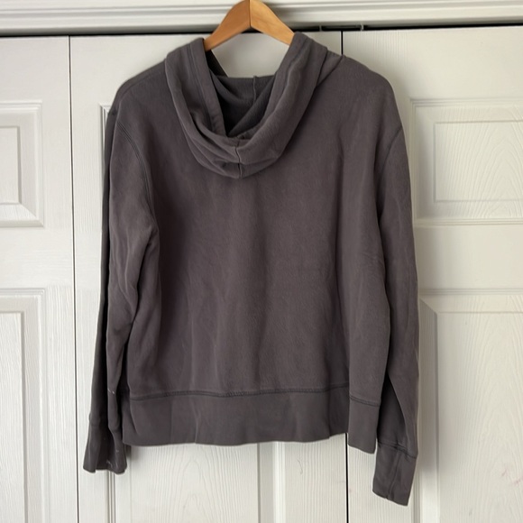 Aeropostale 87 Athletic Dept hoodie Pullover Sweatshirt Women’s Large Gray Y2K - Picture 3 of 8